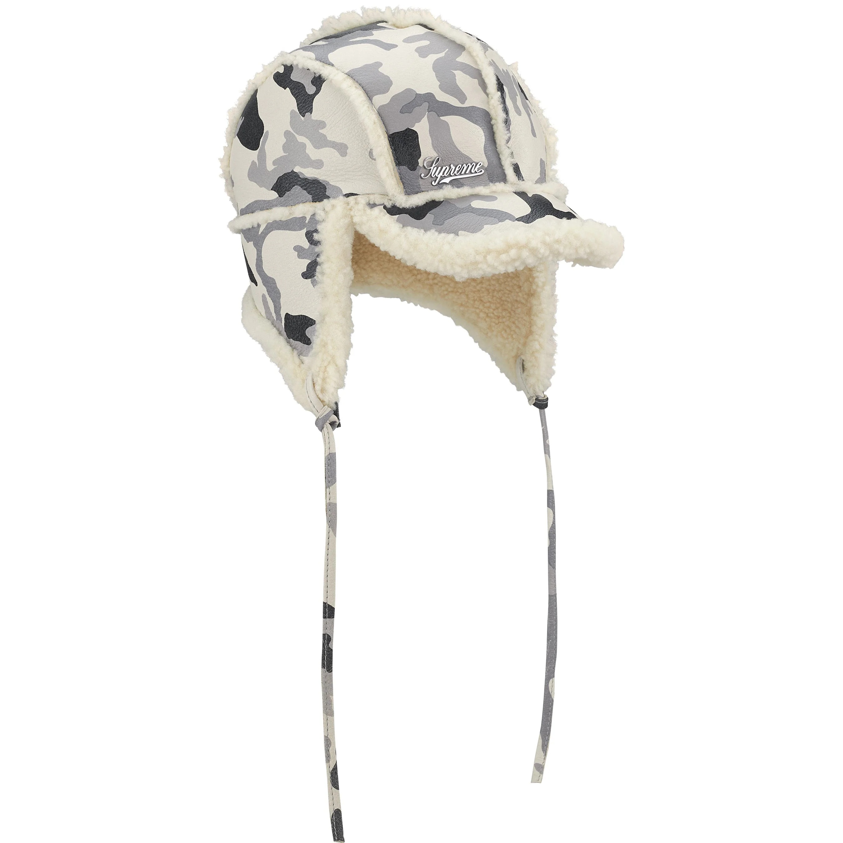 Shearling Lined Earflap Cap view 11